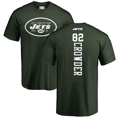 New York Jets Men Green Jamison Crowder Backer NFL Football #82 T Shirt